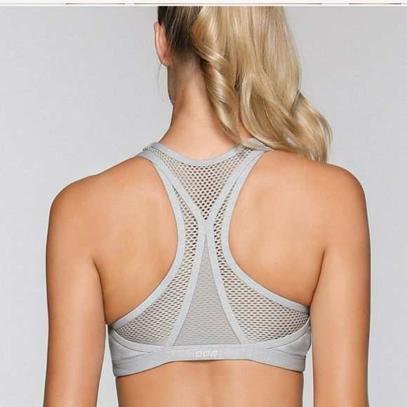 Lorna Jane hilary sports bra grey mesh workout new - Picture 2 of 5